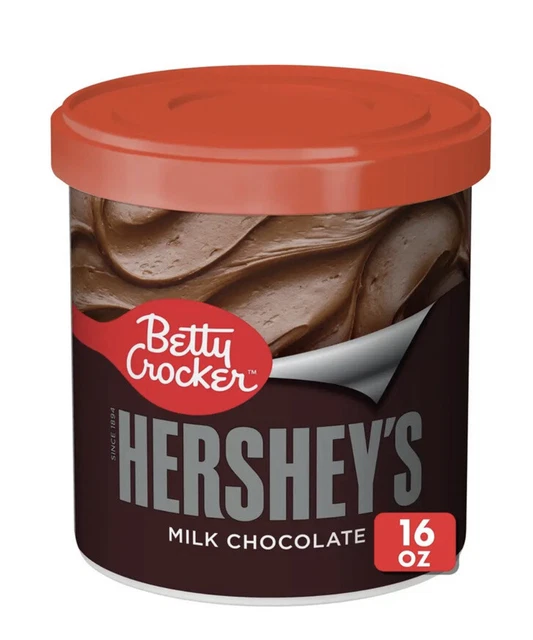 BETTY CROCKER GLUTEN Free Hershey's Milk Chocolate Frosting, 16 Oz