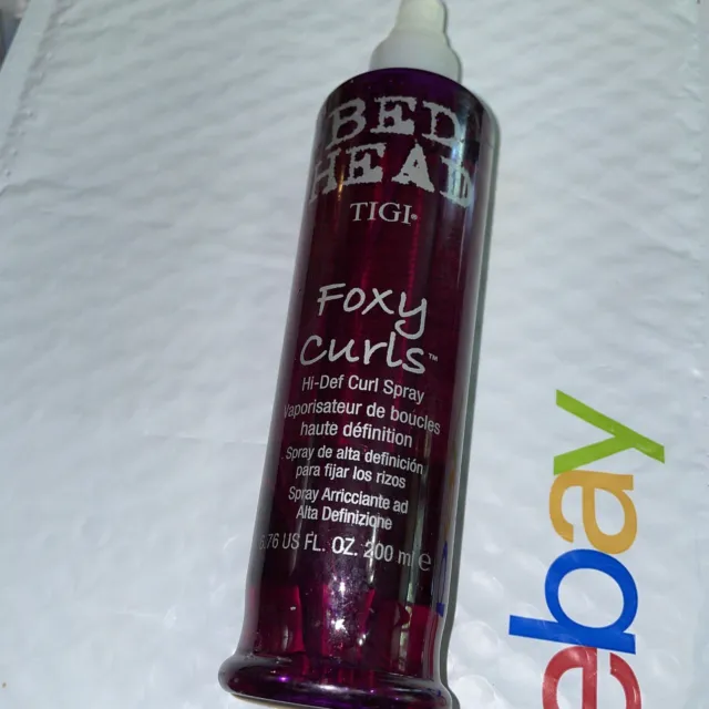 Tigi Bed Head Foxy Curls Hi-Def Curl Finishing Spray 6.76 fl oz Discontinued NEW