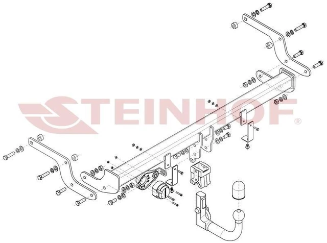 STEINHOF ATTELAGE ATTELAGE Attelage remorque J-077 pour JEEP Wrangler