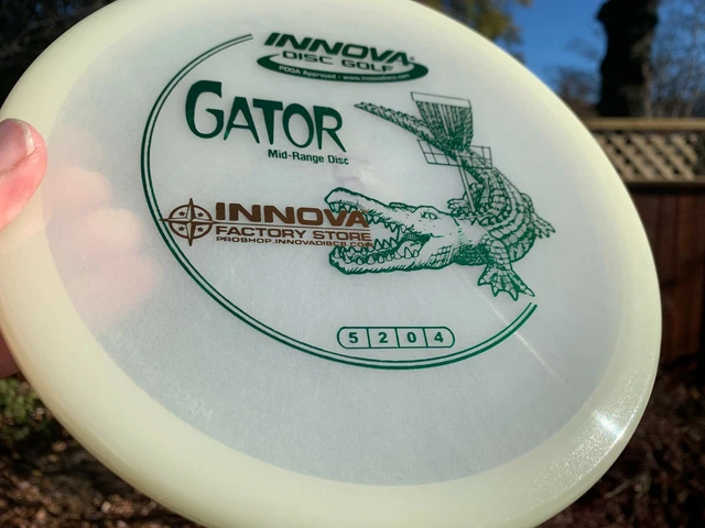 GLOW CHAMPION GATOR Puddle Flat Top (Rare 4) 176G Glow Disc Golf Innova