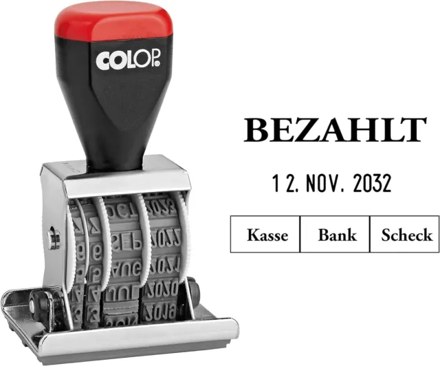 Colop Datumstempel Mit Text ""Bezahl"" 04060/l2 04060L2 (9004362376385)