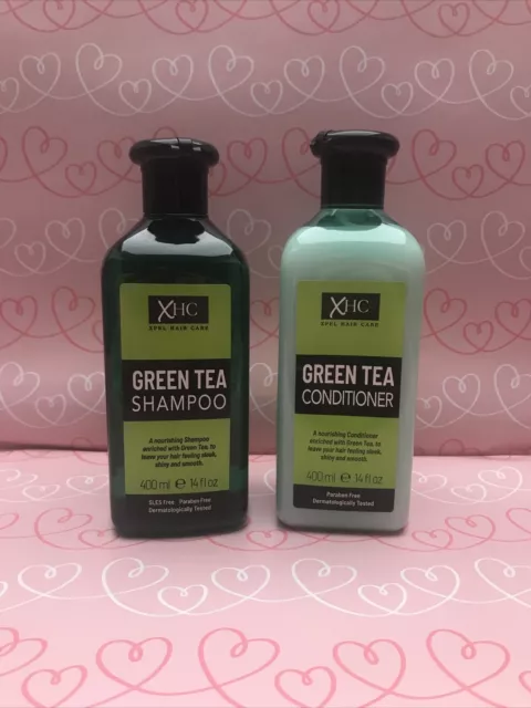 XHC Green Tea Shampoo And Conditioner 400ml Paraben Free