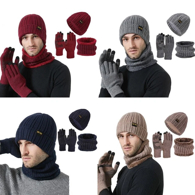 Lana Cappello lavorato a maglia Vello Tappo pullover Cappello di lana  Inverno