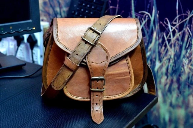 Neuf Véritable Cuir Sac à Main Sac Bandoulière Sacoche Femme Messager