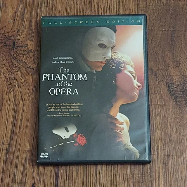 THE PHANTOM OF the Opera (DVD 2004, plein écran) Gerard Butler Emmy