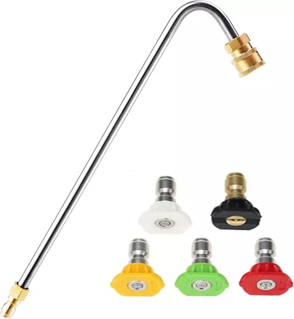 RIDGE WASHER Gutter Cleaner Attachment for Pressure Washer, 120 Degree,...