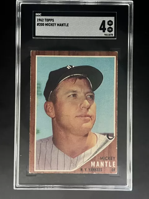 1962 Topps - #200 Mickey Mantle