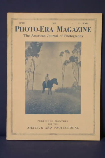 F66606~ REVISTA DE LA ERA FOTOGRÁFICA - The American Journal of Photography - Abril de 1923