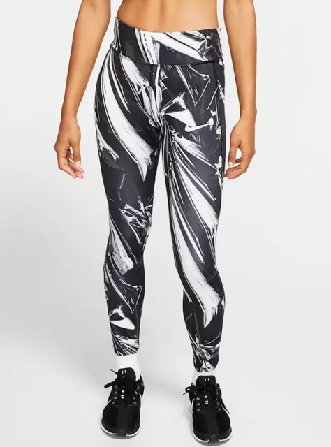 NIKE POWER EPIC Lux Size Small Leggings Gym Run Bv4377-010 Uk 8