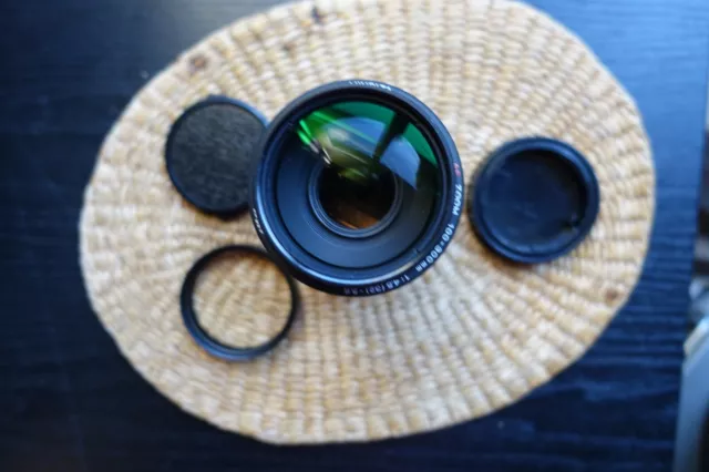 Minolta AF Zoom 100-300mm F4.5-5.6 Macro Lens + Hood Adapter Filter & Caps
