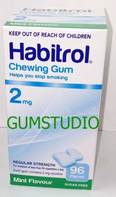 Habitrol Nicotine Gum 2mg MINT 1 Box or More Fresh!