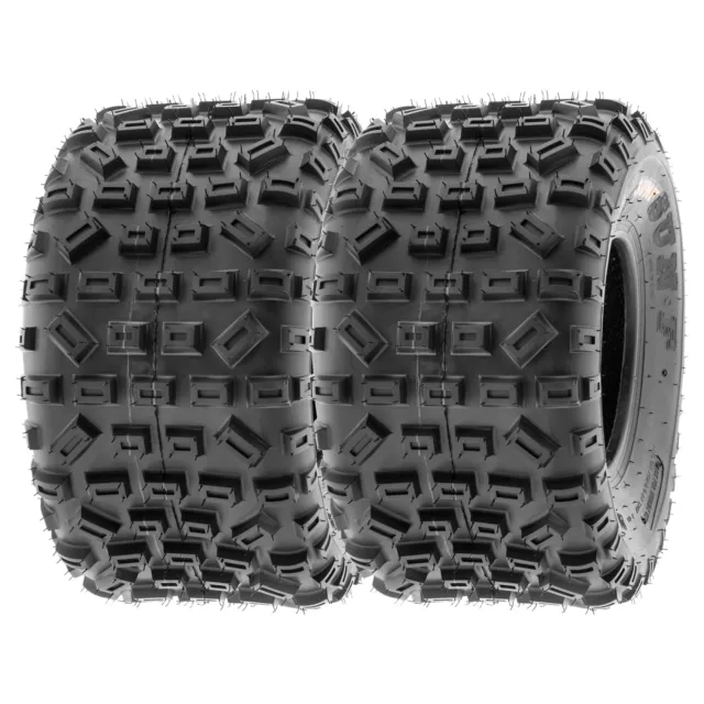 Set of 2, SunF 18x10-8 18x10x8 6PR Quad ATV All Terrain AT Tires A035 18-10-8