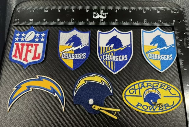 (7) San Diego Los Angeles Chargers Retro Throwback Embroidered Patches Patch New