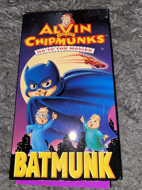 ALVIN AND THE Chipmunks Go to the Movies - Batmunk (VHS, 1992) Animated