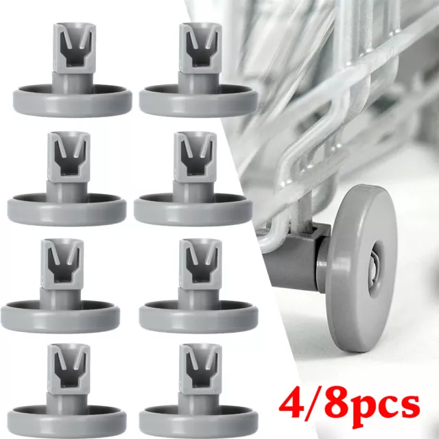 4/8pcs Dishwasher Upper Basket Wheels for Zanussi AEG Electrolux Tricity Bendix