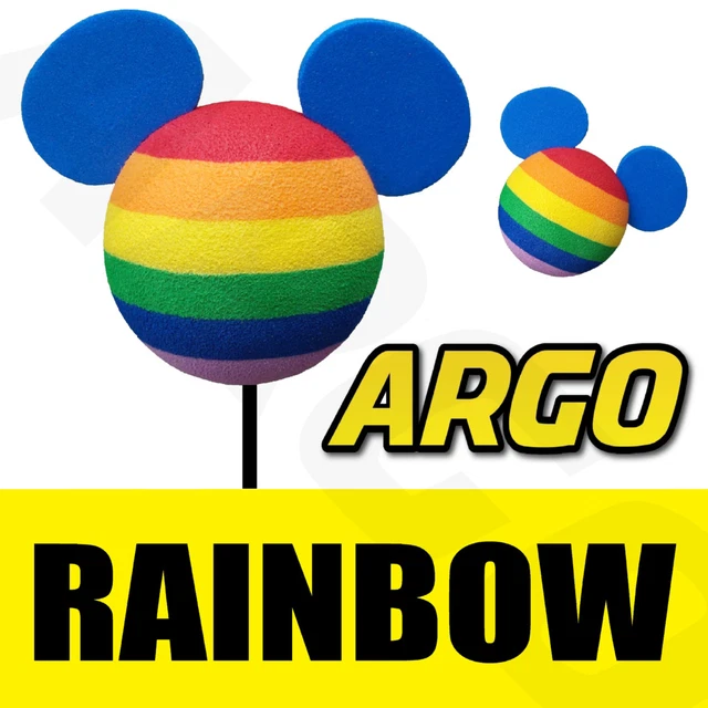 DISNEY MICKEY MOUSE Rainbow Bee Sting Aerial Antenna Topper Ball Toy