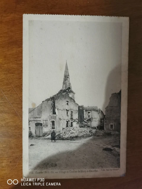CPA - MILITARIA - Village et Clocher de Mont-S-Meurthe
