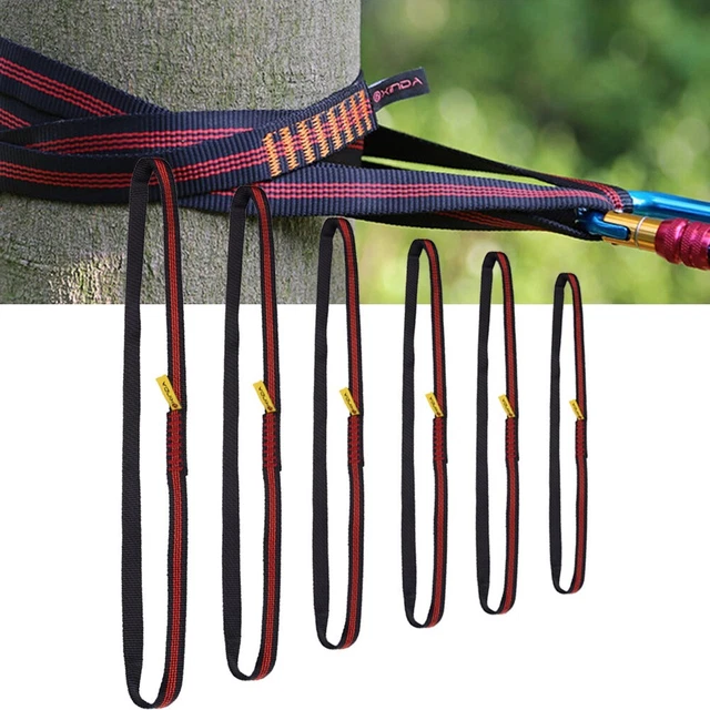22KN Polyester Webbing Bearing Cord Perfect for Rock Climbing and Arborist Use