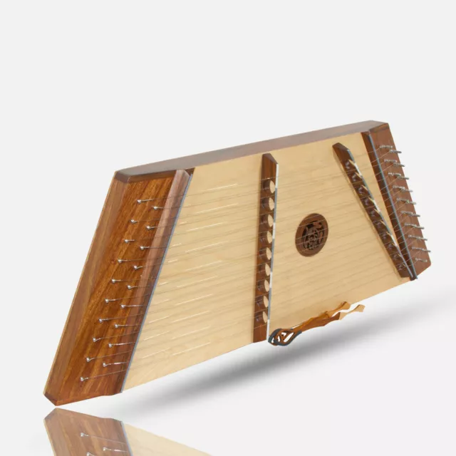 Muzikkon dulcimer martillado, 10/9 cuerda simple / santoor + juego de cuerdas