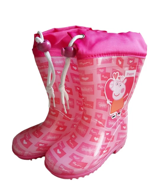 Stivaletti Gomma Perletti 26-27 antiscivolo Disney Peppa Pig Stivali da Pioggia