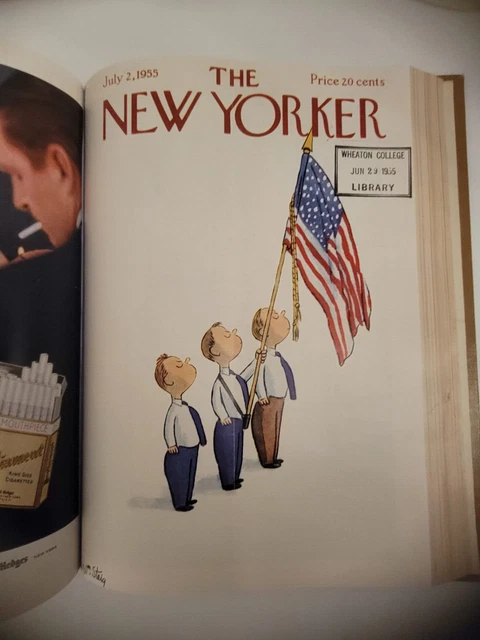 New Yorker May-July 1955 Bound Volume #31 13 Issues Steig Peter Arno Covers