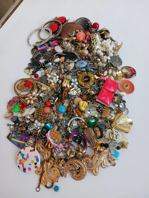 Junk Jewelry Repair Craft Lot 2 lbs