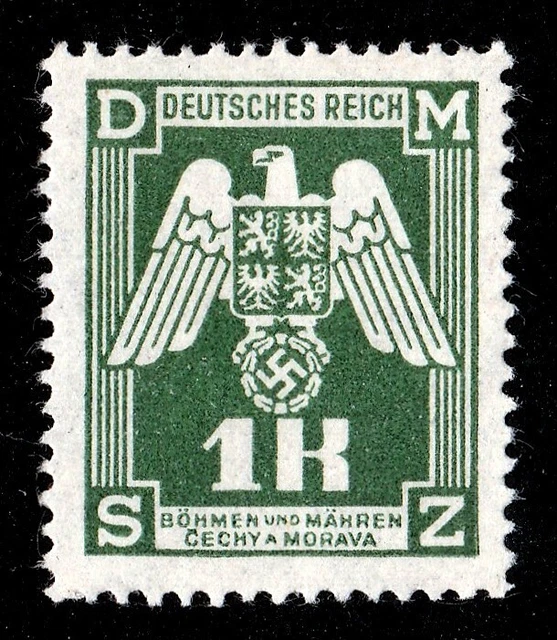 B&M 1943: MiNr 18 ** ABART/PROBEDRUCK (?) - abweichender Farbe (ex Mi 13-24) !!!
