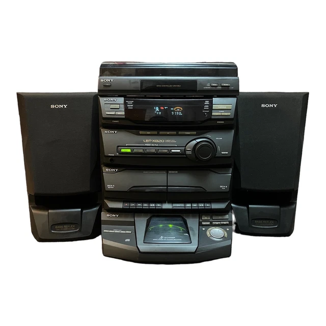 SONY LBTXB20 COMPACT HiFi Stereo System 5 Cd Changer & PSLX56 With