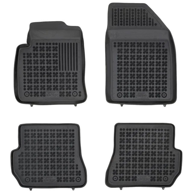 Tappetini Auto In Tessuto Per Ford Fiesta V (2004-2008) | Set 4 Pezzi, Nero, Antiscivolo