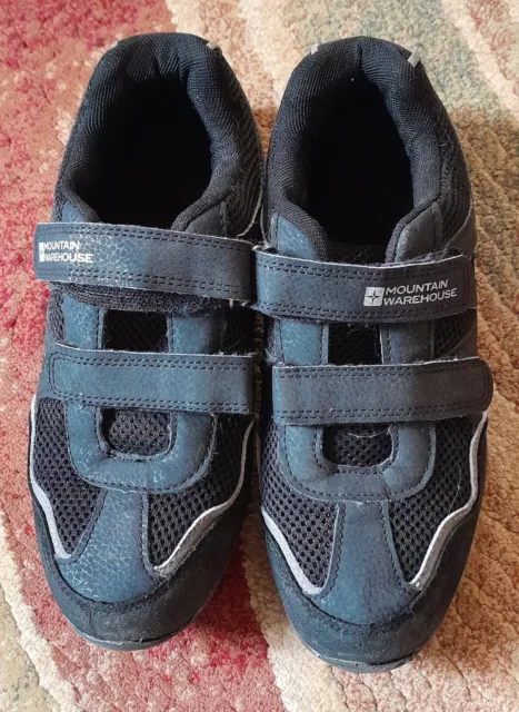 Mountain Warehouse scarpe per bambini nere con raccordi con gancio e anello taglia 5 usate