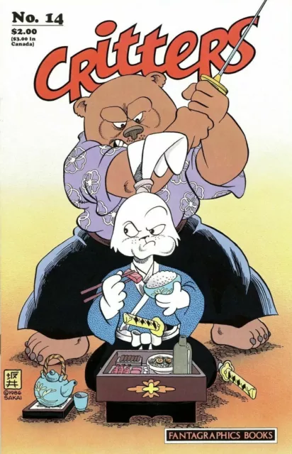 Critters #14 EARLY USAGI YOJIMBO Fantagraphics Books Comics July Jul 1987 (VFNM)