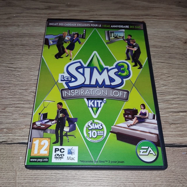 Jeu PC Les Sims 3 + Extension Inspiration Loft Pack De Démarrage - Version Très Bon État - Complet
