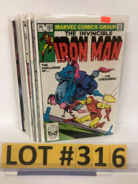 14 Issue Lot Of The Invincible Iron Man #163-329 and Volume 2 #3-10 - Mostly NM