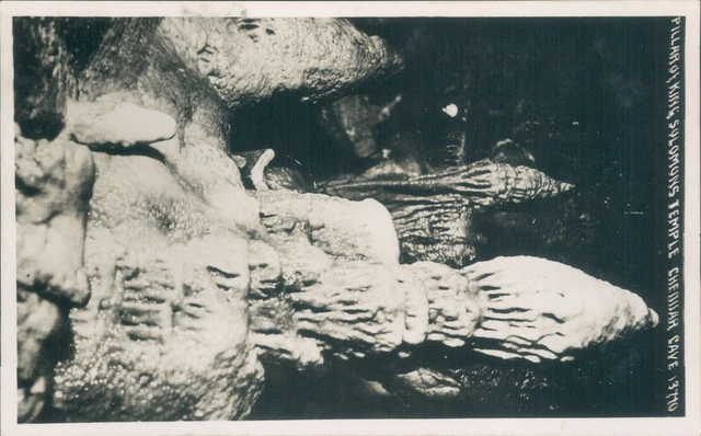 Real photo Cheddar gough's cave king soloman's temple pillars