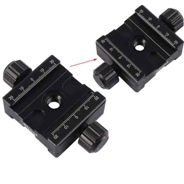 Metal Two-sided Clamp for ARCA-SWISS Camera Tripod Ball Head Quick Release Plate
