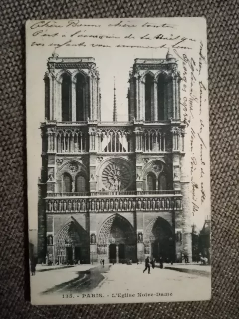 Cpa Paris L Église Notre Dame