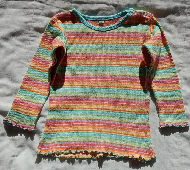 T-shirt Multicolore,  Manches longues, Fille,  T 23 mois