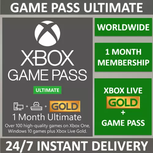 Xbox Live 1 Month Game Pass Ultimate Live Gold Membership