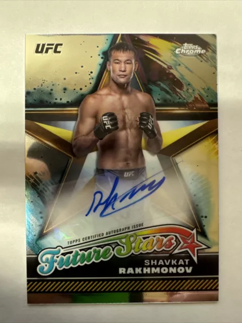 2024 Topps Chrome UFC Shavkat Rakhmonov Future Stars RC Autograph Auto