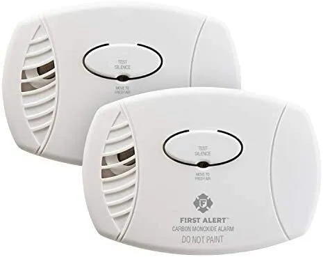 FIRST ALERT Carbon Monoxide Detector, No Outlet Required, Battery Operated,