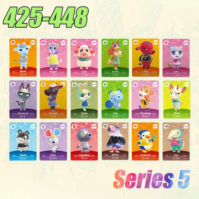 NEW 5 Series Amiibo Animal Crossing NFC Dynamic Senka Fifth Bullet
