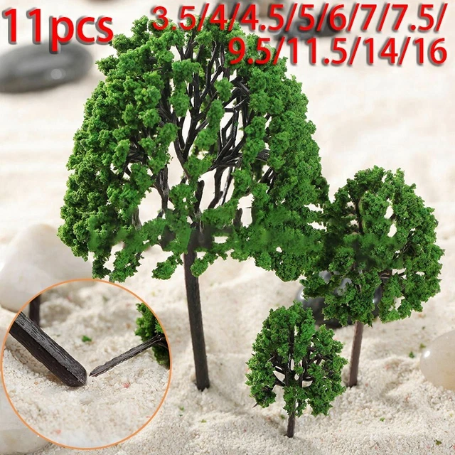 Ensemble d'arbres modèles pour la disposition du diorama ferroviaire pour crée