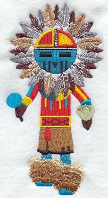Kachina Sun Face Southwest Bath Hand Kitchen New Towels Embroidered By Laura