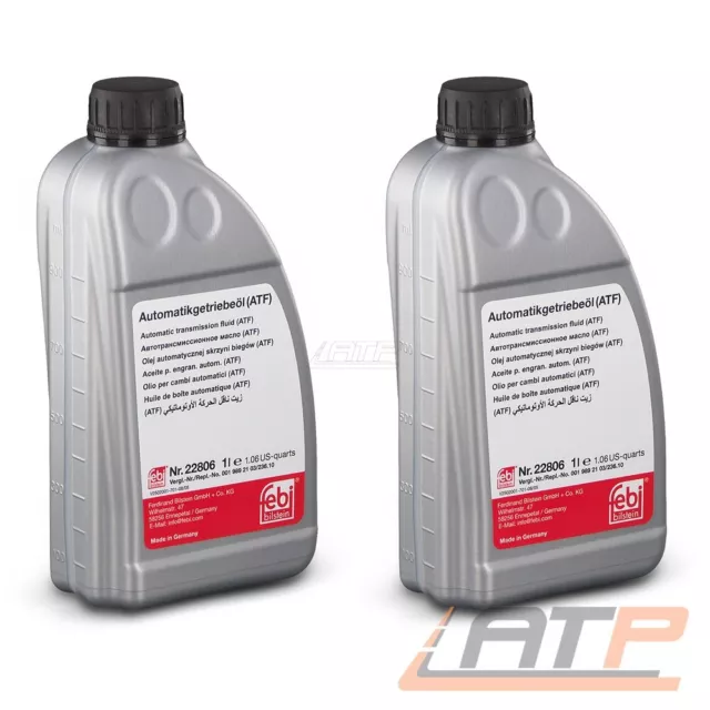 2 L Olio Cambio Automatico Atf Servo Idraulico Febi Rosso Per Renault Rover Saab 2