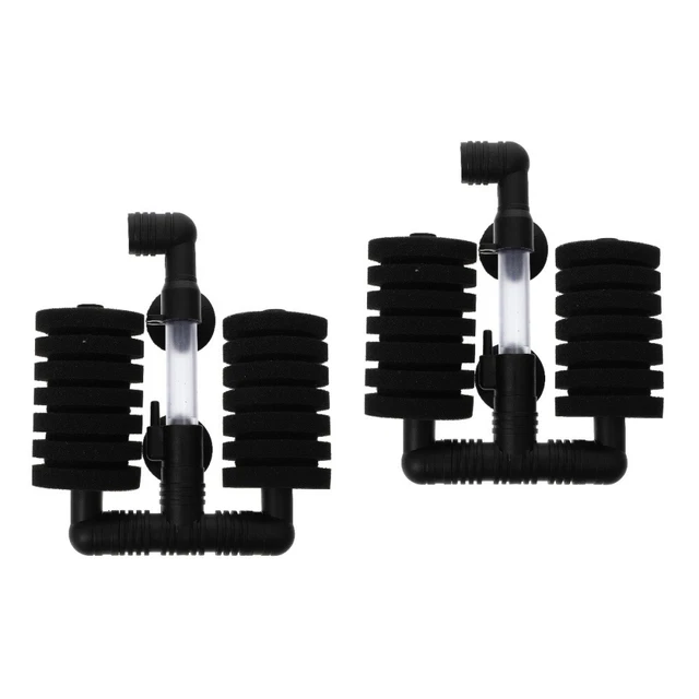 2 Pc Fish Tank Aquarium Accessories Sponge Pump Oxygen Scuba Diving