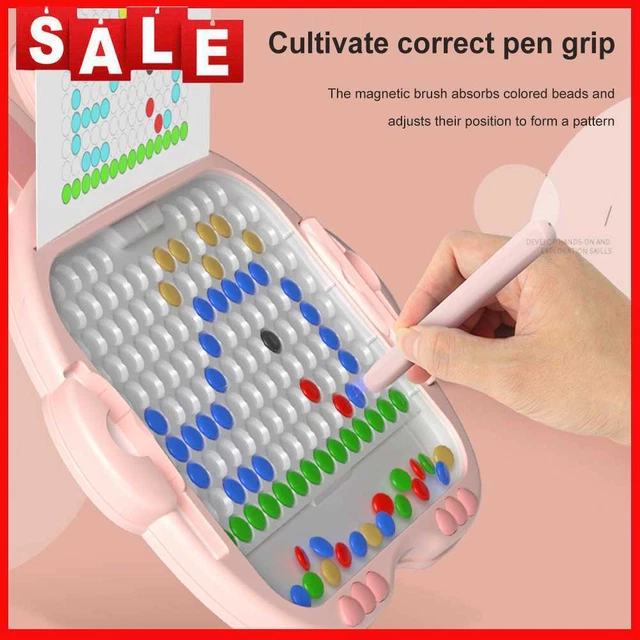 Tablero de dibujo portátil en forma de conejo para juguetes para niños (rosa grande)