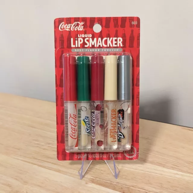 Lip Smacker Liquid 5PK Coca Cola, Sprite, Coca Cola Cherry, Cola Vanilla, Barqs