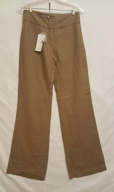 $178 New NWT Eileen Fisher Heavy Linen Wide Leg Trouser Pants Sz 2 S Nordstroms