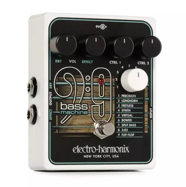 Electro Harmonix Bass9 Bass Machine Pedal  New!