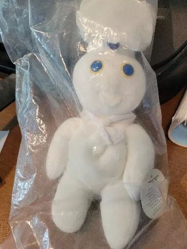 Vintage Pillsbury Doughboy Beanie Baby Plush 1997 Dakin 9” Plush Toy w/ Tag